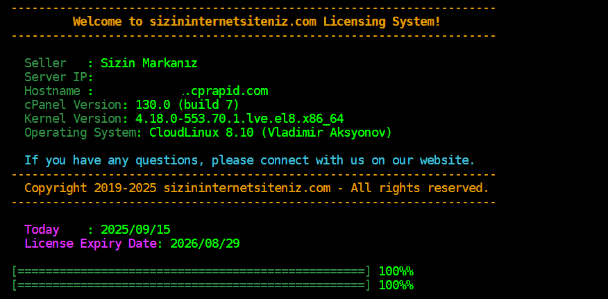 Limitsiz Lisans Bayilik Paketi